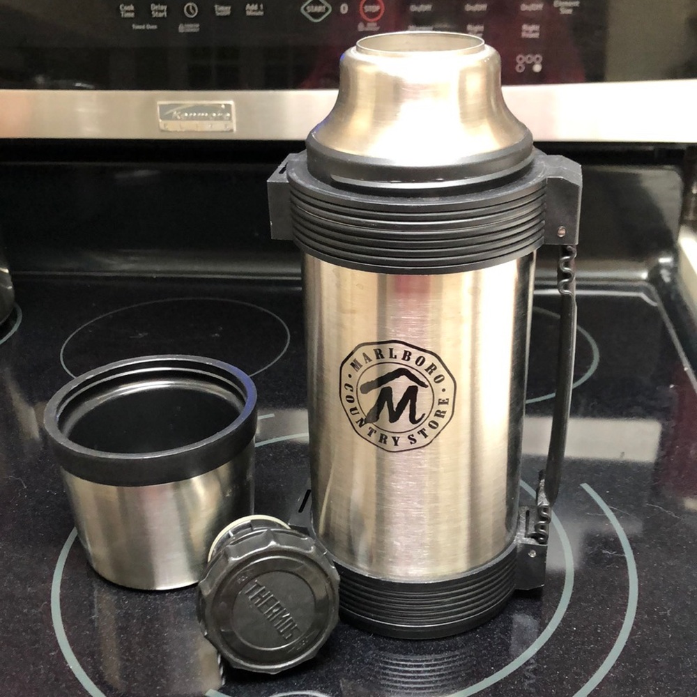 Vintage Marlboro Country Thermos